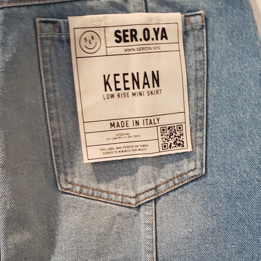 NWT: SER.O.YA Keenan Mini Skirt Sizes: 25,26,27,28 - Picture 10 of 10